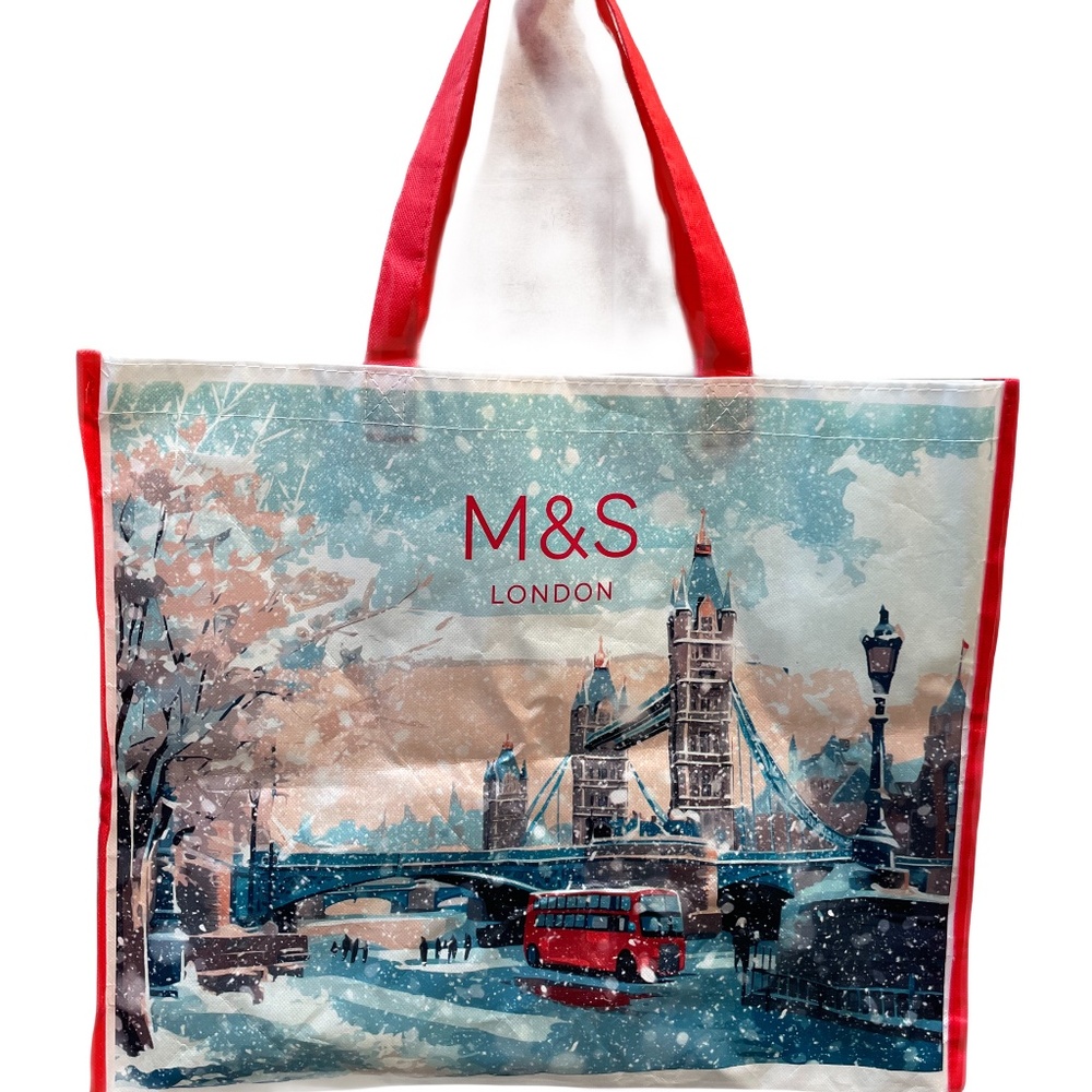 ❤️ TARGET M&S LONDON REUSABLE TOTE SHOPPING BAG